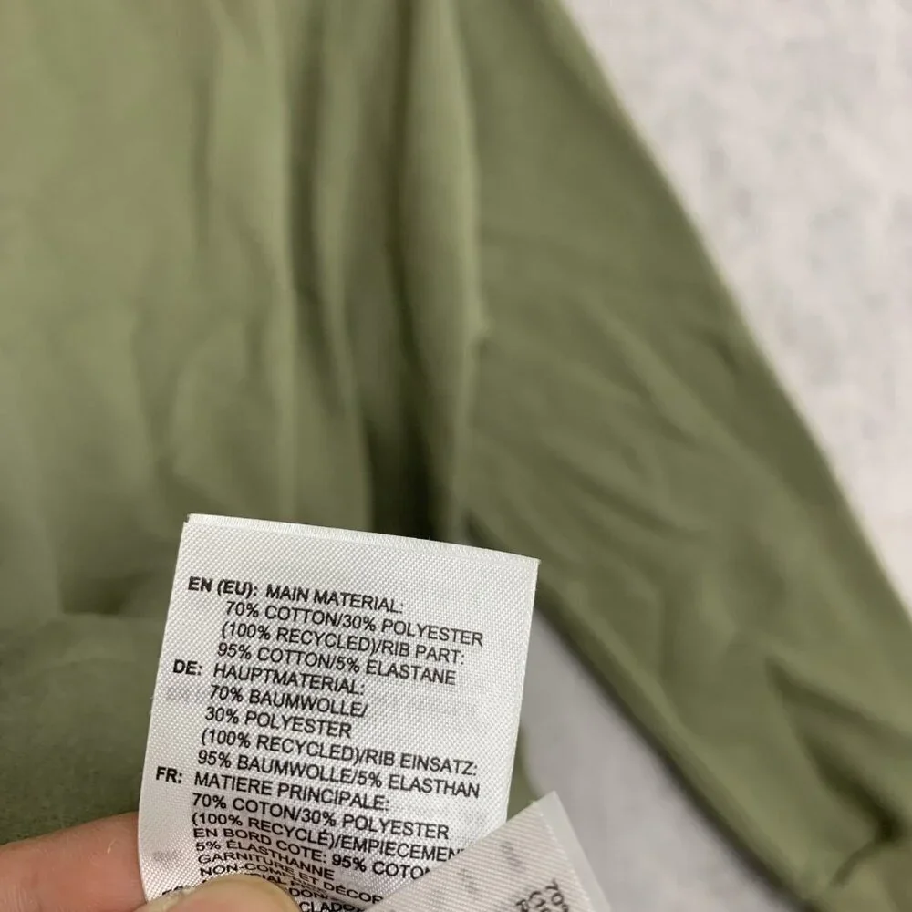 Adidas Men's Size L Olive Green Pullover Hoodie With Kangaroo Pocket G1967